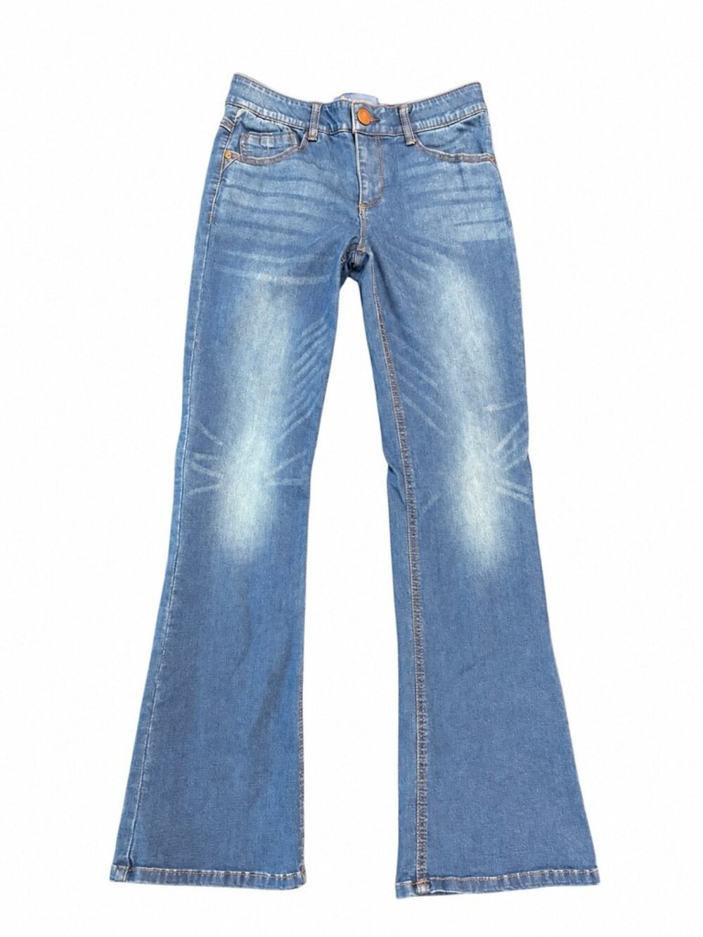 Democracy Ab Solution Jeans Women’s 6 Blue High Rise Flare Bootcut Stretch NWOT